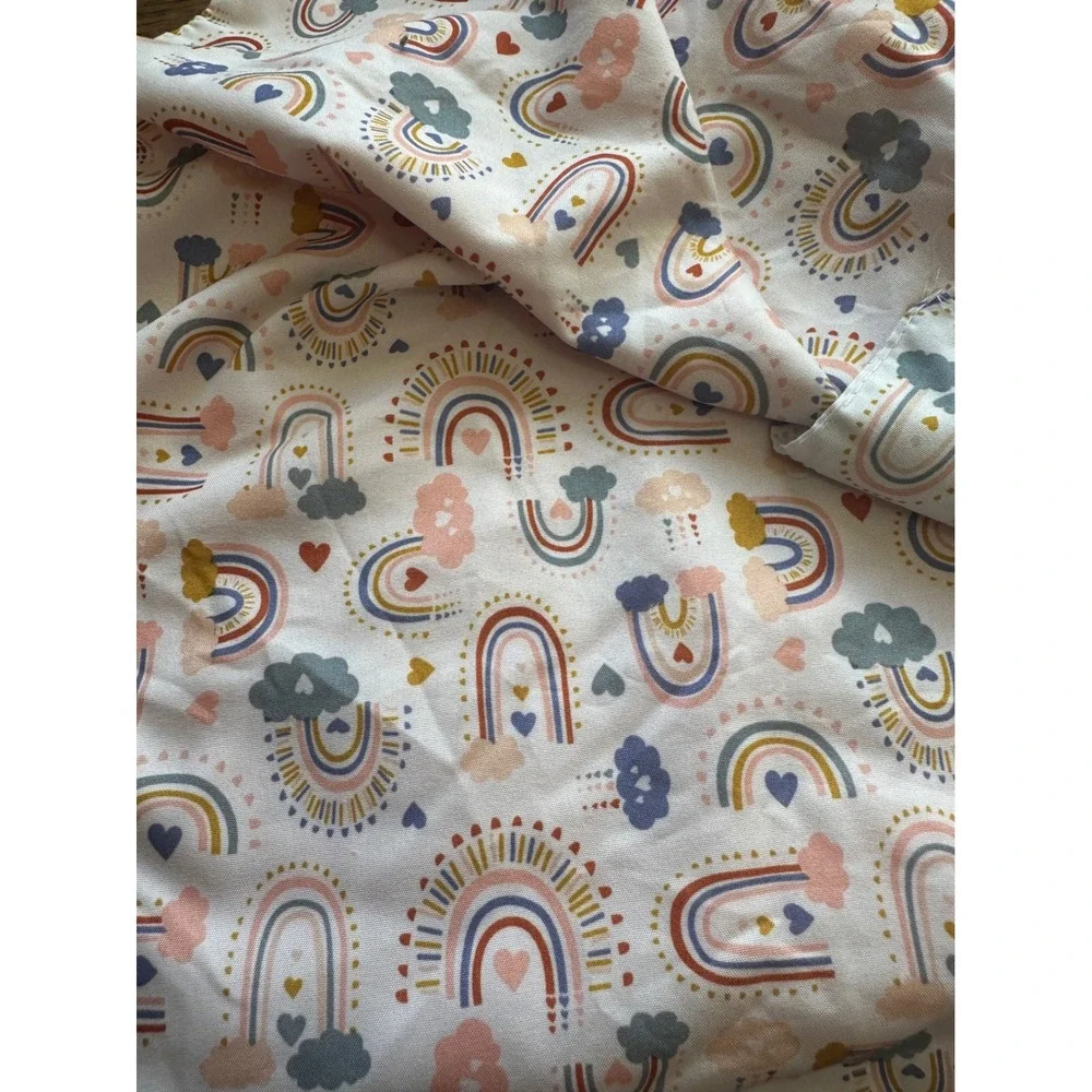 Monbebe Car Seat Canopy Kids OS Pink Rainbow Excellent Boho Print‎ 210126